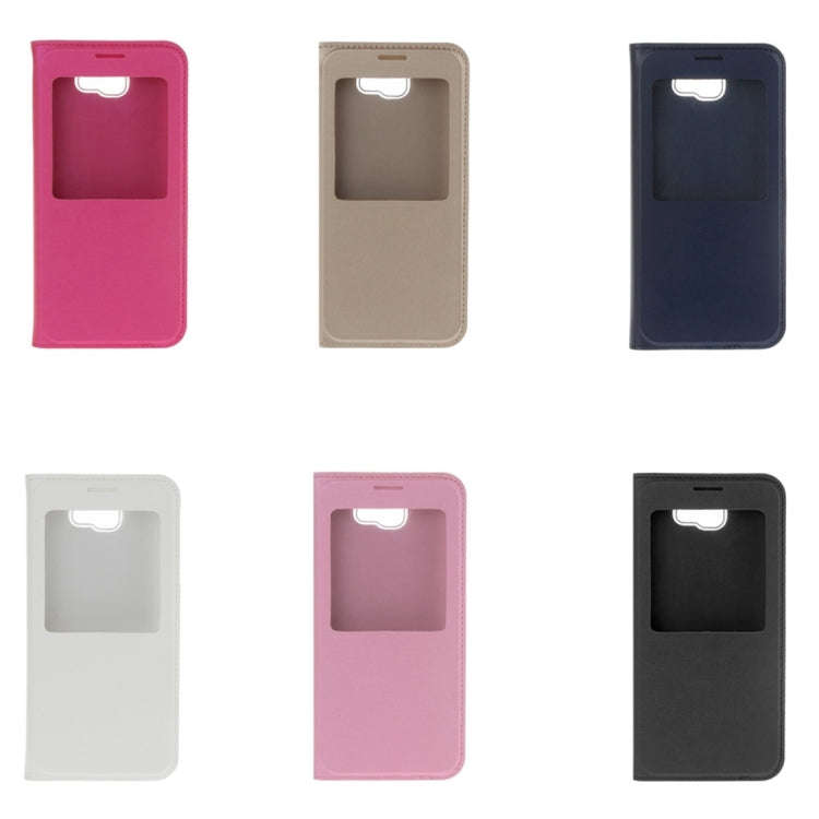 For Galaxy J5 (2017) (US Version) Litchi Texture Horizontal Flip Leather Case with Call Display ID