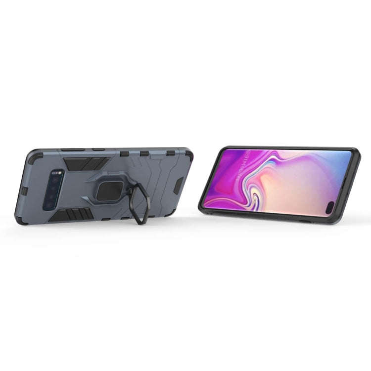 PC + TPU Shockproof Protective Case for Samsung Galaxy S10 Plus, with Magnetic Ring Holder, For G...