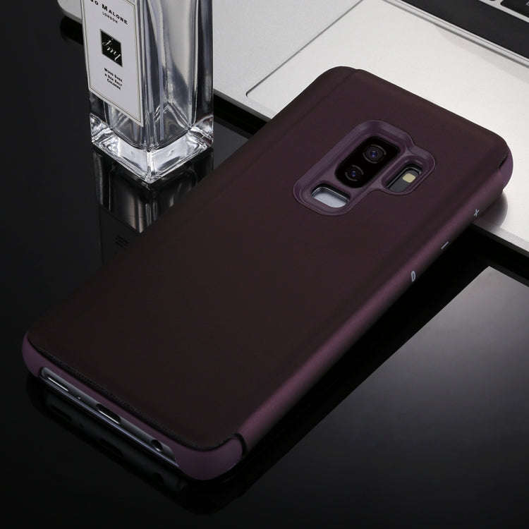 For Galaxy S9+ Electroplating Mirror Horizontal Flip Leather Case with Holder, For Galaxy S9+