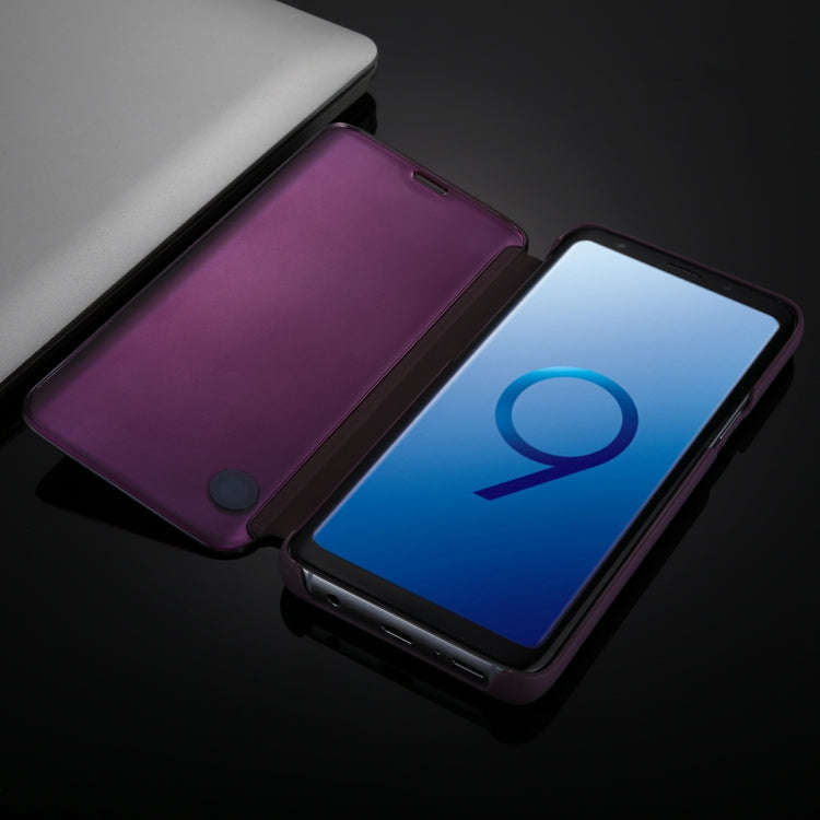 For Galaxy S9+ Electroplating Mirror Horizontal Flip Leather Case with Holder, For Galaxy S9+