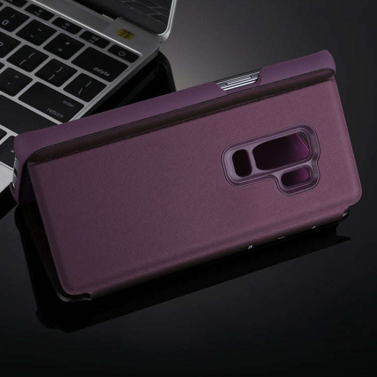 For Galaxy S9+ Electroplating Mirror Horizontal Flip Leather Case with Holder, For Galaxy S9+