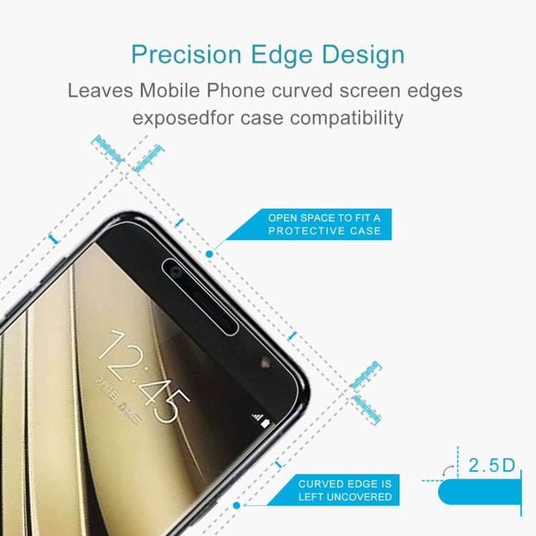 10 PCS 9H 2.5D Tempered Glass Film for Galaxy C7 (2017), Galaxy C7 (2017) (10pcs)