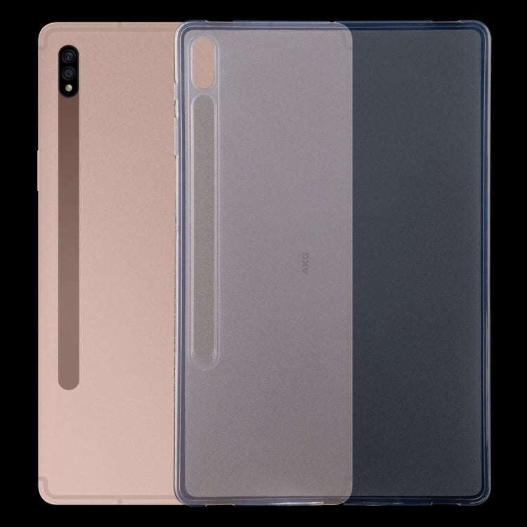 For Samsung Galaxy Tab S7 Plus 0.75mm Shockproof Outside Glossy Inside Frosted TPU Protective Cas...