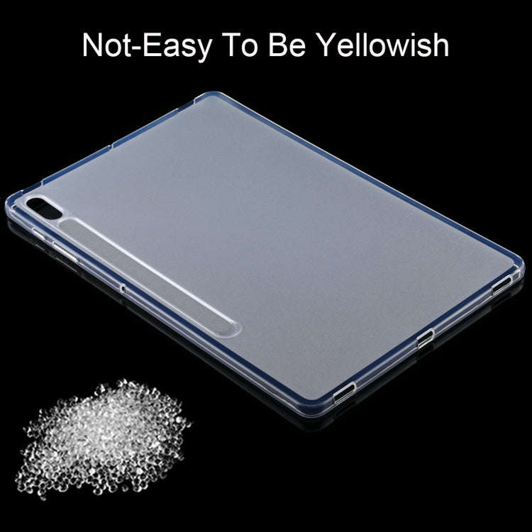 For Samsung Galaxy Tab S7 Plus 0.75mm Shockproof Outside Glossy Inside Frosted TPU Protective Cas...