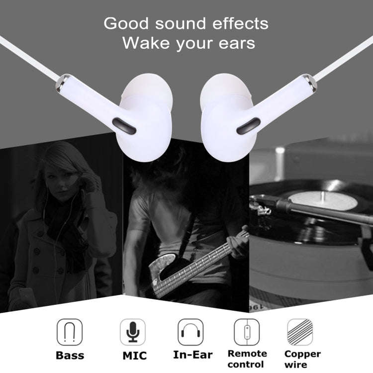 3.5mm Plug In-ear Wired Earphone with Mic, Cable Length: about 1.2m, 3.5mm