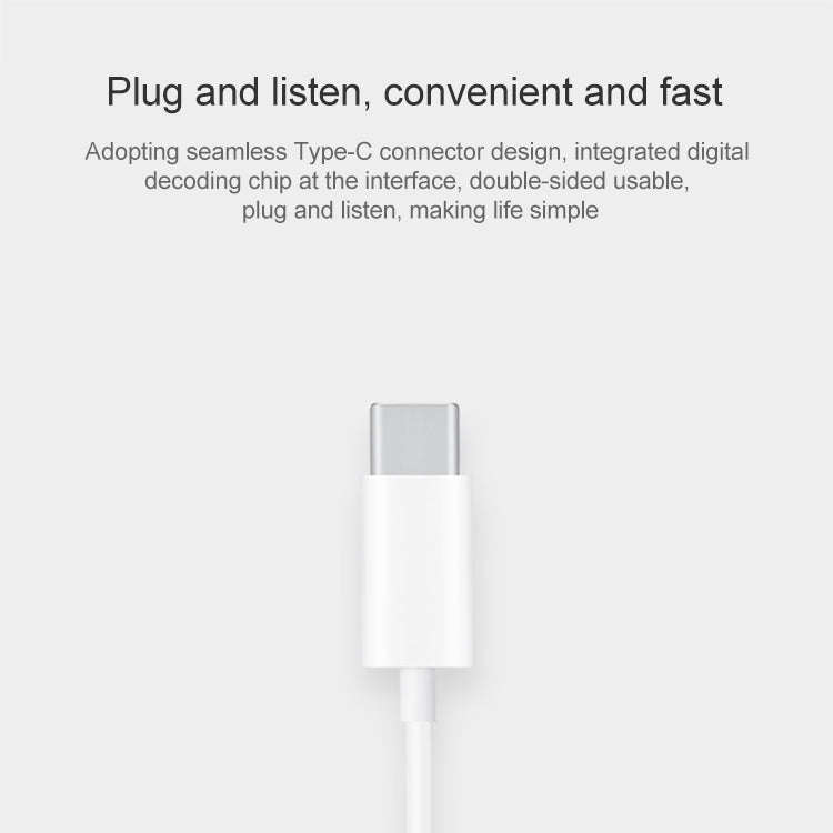 Original Honor AM33 USB-C / Type-C Classic Noise Reduction In-ear Wired Earphone, Support Wire Co...