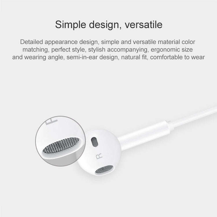 Original Honor AM33 USB-C / Type-C Classic Noise Reduction In-ear Wired Earphone, Support Wire Co...