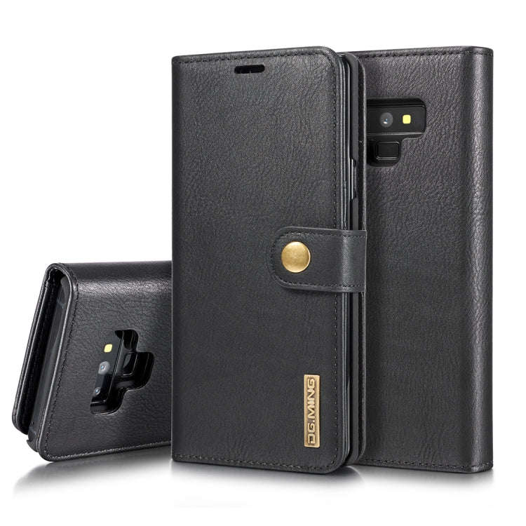 DG.MING Crazy Horse Texture Flip Detachable Magnetic Leather Case for Galaxy Note 9, with Holder ...