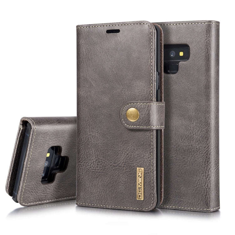 DG.MING Crazy Horse Texture Flip Detachable Magnetic Leather Case for Galaxy Note 9, with Holder ...