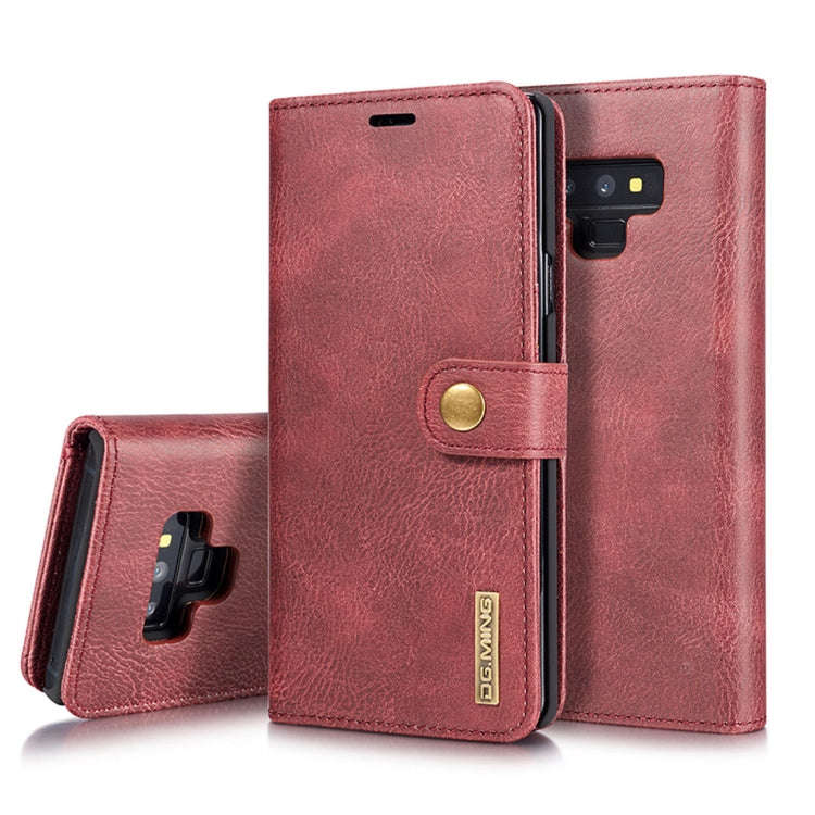 DG.MING Crazy Horse Texture Flip Detachable Magnetic Leather Case for Galaxy Note 9, with Holder ...