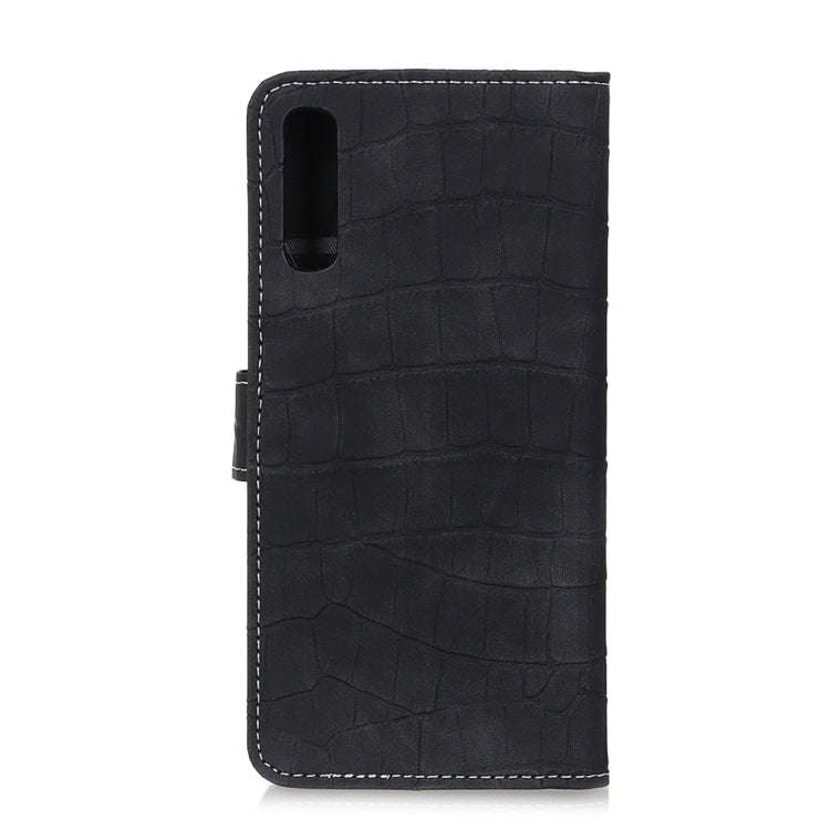Crocodile Texture Horizontal Flip Leather Case for Galaxy A50, with Holder & Wallet & Card Slots ...