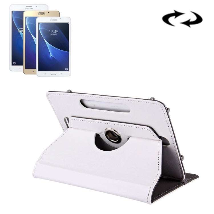 7 inch Tablets Leather Case Crazy Horse Texture 360 Degrees Rotation Protective Case Shell with H...