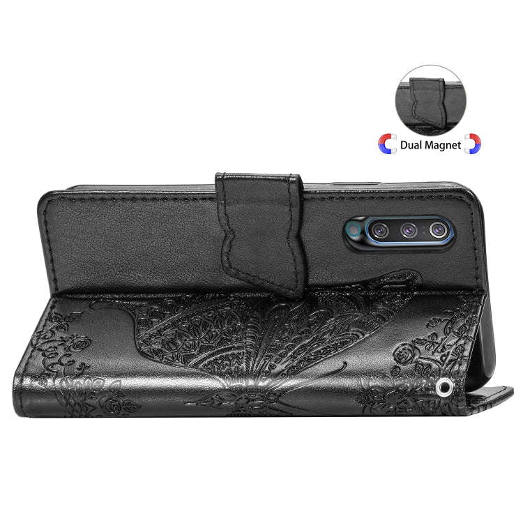 Butterfly Love Flowers Embossing Horizontal Flip Leather Case for Galaxy A70, with Holder & Card ...