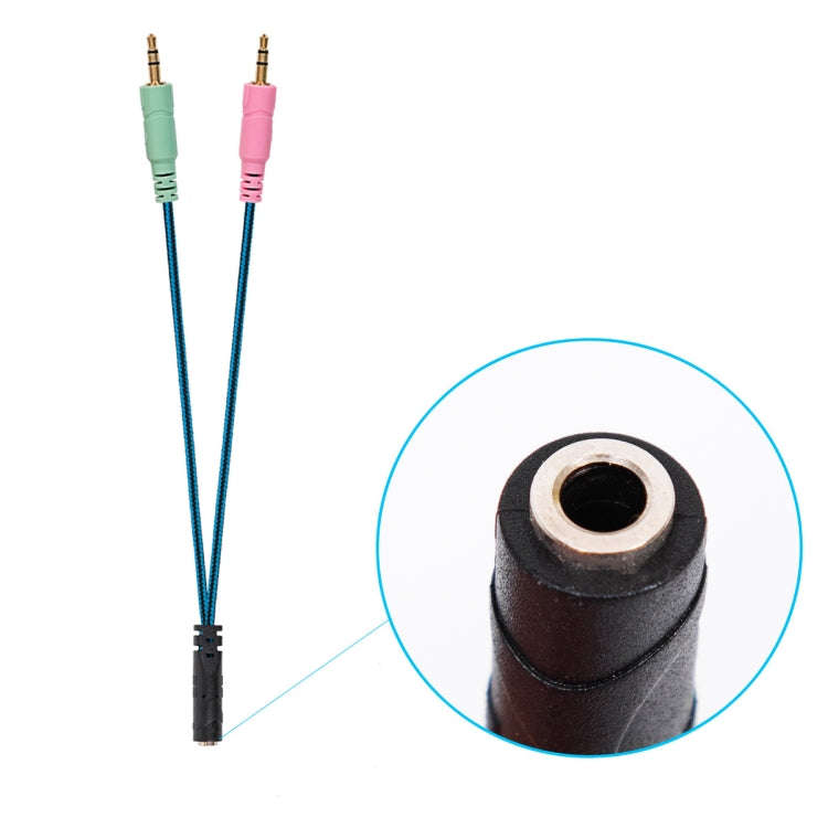 ZS0158 Straight Plug + Adapter Cable Gaming Headset Audio Cable for SteelSeries Arctis 3 / 5 / 7,...