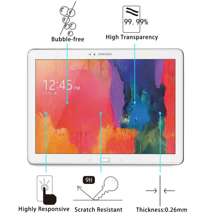 For Galaxy Tab Pro 10.1 / T520 0.26mm 9H Surface Hardness 2.5D Explosion-proof Tempered Glass Scr...