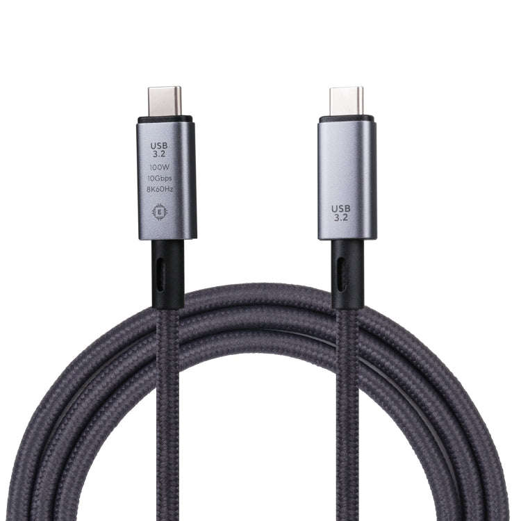 10Gbps 8K USB-C/Type-C to USB-C/Type-C Video Cable Compatible with USB 3.2, Length: 1m, 10Gbps Ty...