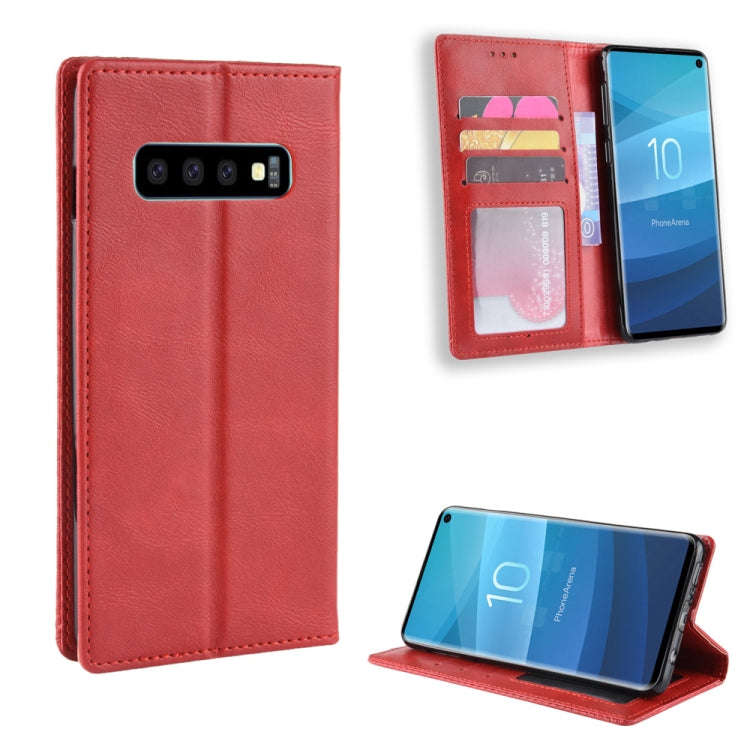 Magnetic Buckle Retro Crazy Horse Texture Horizontal Flip Leather Case for Galaxy S10 (5G), with ...