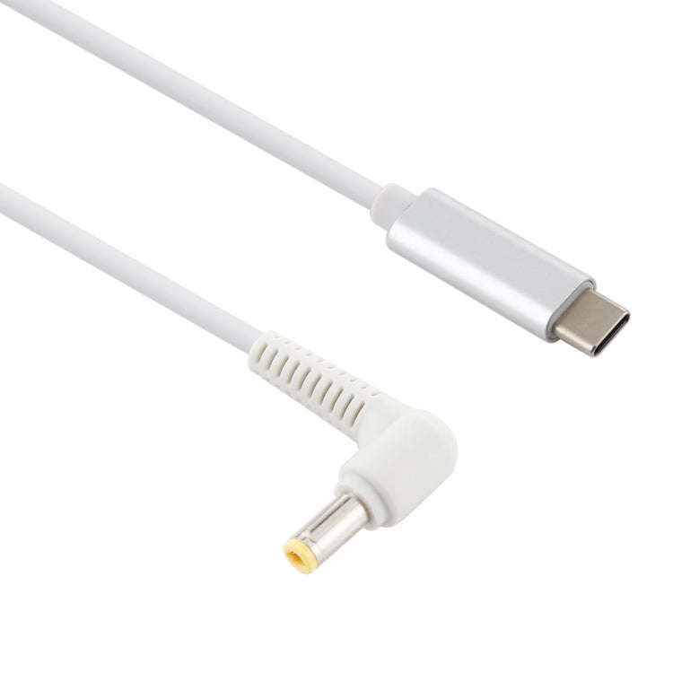 USB-C / Type-C to 5.5 x 2.5mm Laptop Power Charging Cable, Cable Length: about 1.5m, Type-C to 5....