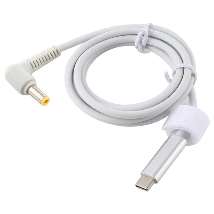 USB-C / Type-C to 5.5 x 2.5mm Laptop Power Charging Cable, Cable Length: about 1.5m, Type-C to 5....