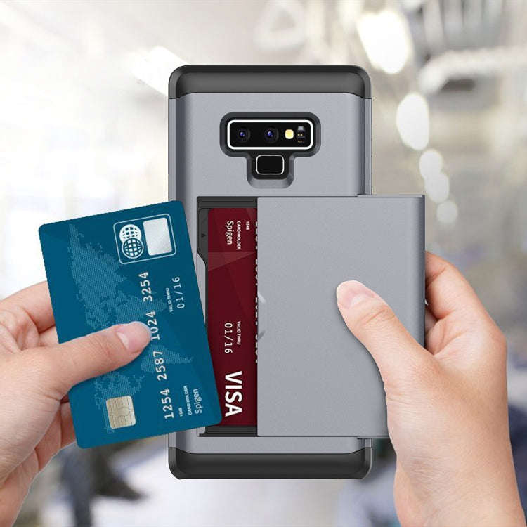 Shockproof Rugged Armor Protective Case for Galaxy Note 9, with Card Slot, Galaxy Note 9