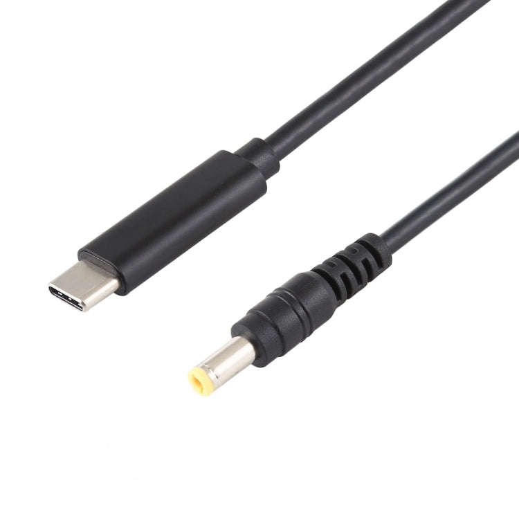 USB-C / Type-C to 5.5 x 2.5mm Laptop Power Charging Cable, Cable Length: about 1.5m(Black), Type-...