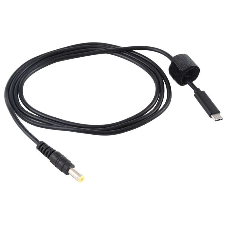 USB-C / Type-C to 5.5 x 2.5mm Laptop Power Charging Cable, Cable Length: about 1.5m(Black), Type-...