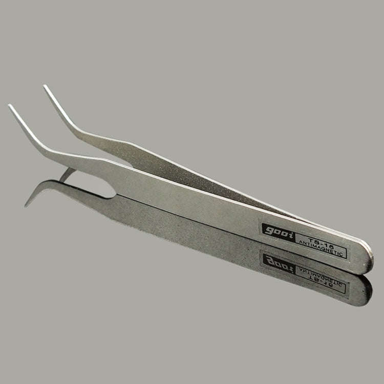 Gooi TS-15 Steel Bend Tweezers, TS-15