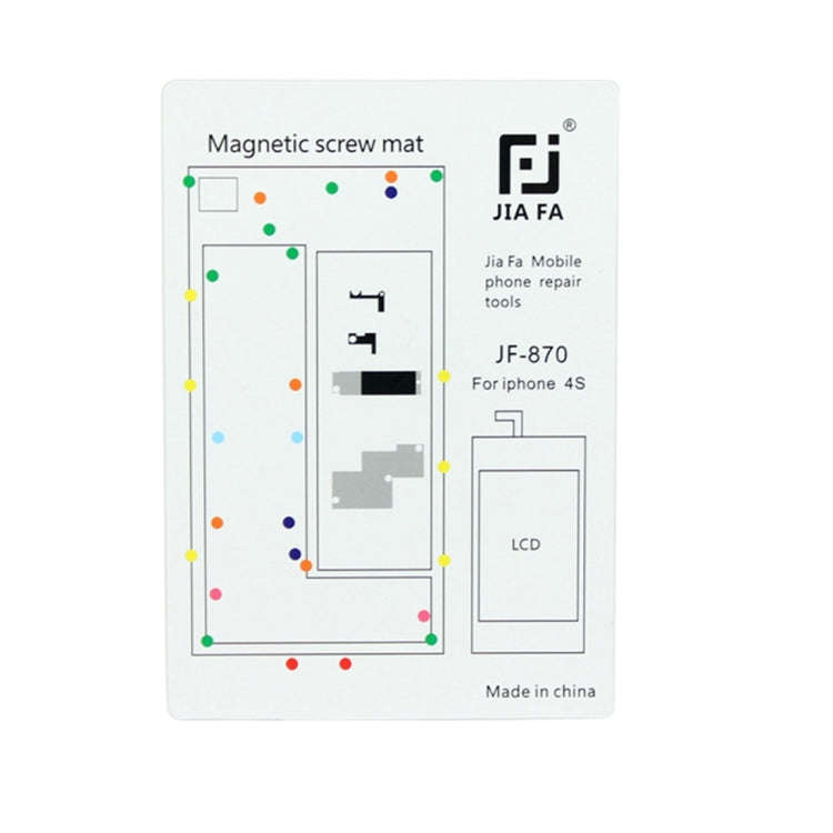 JIAFA Magnetic Screws Mat for iPhone 4S, For 4S
