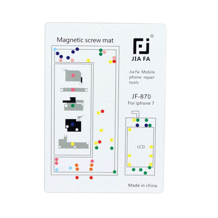 JIAFA Magnetic Screws Mat for iPhone 7, For 7