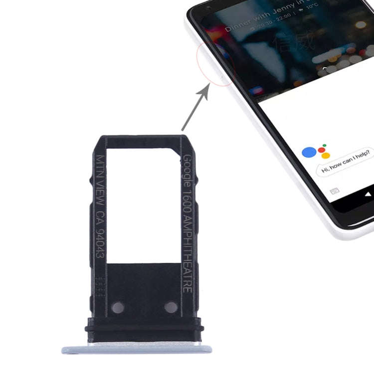 SIM Card Tray for Google Pixel 2, For Google Pixel 2
