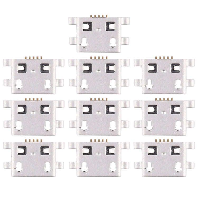 10 PCS Charging Port Connector for Huawei Y6, For Huawei Y6