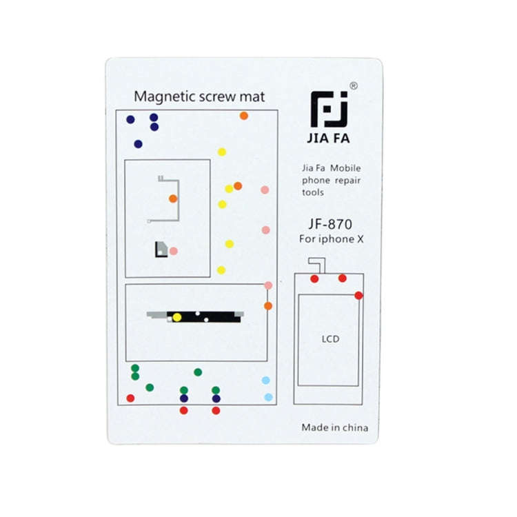 JIAFA Magnetic Screws Mat for iPhone X, For X