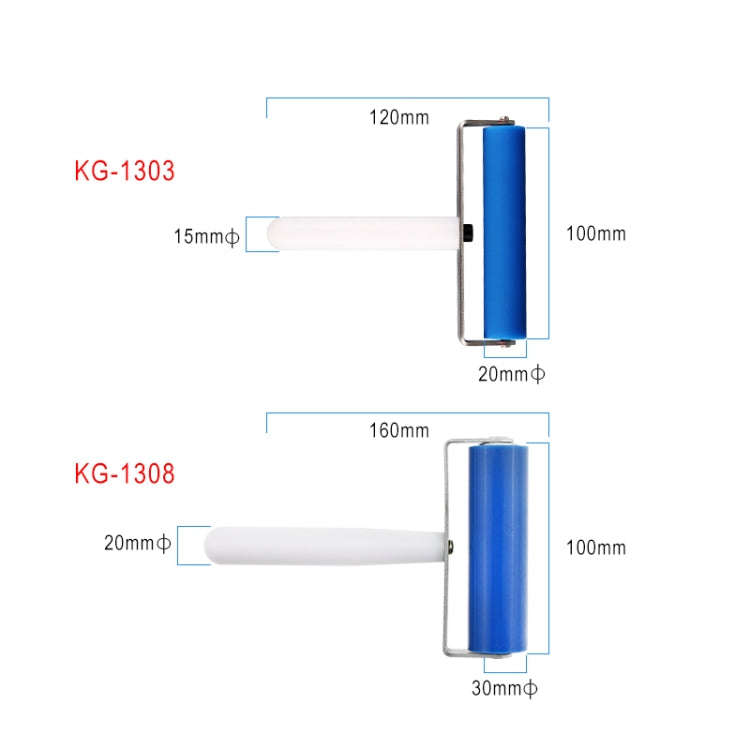 Kaisi 1303 Silicone Roller Tool Mobile Cell Phone Screen Protector Pasting Roller Wheel LCD OCA P...