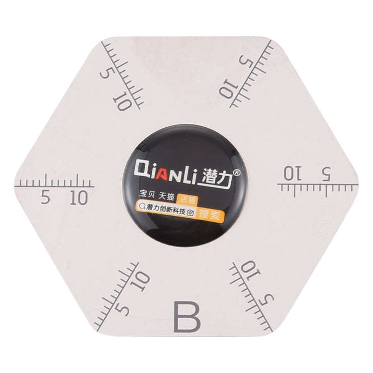 Qianli Hexagram Shape Pry Opening Tool With Scales, Hexagram