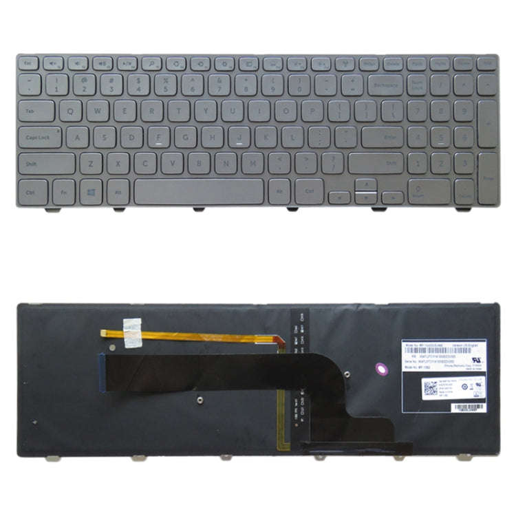 US Version Keyboard with Keyboard Backlight for DELL Inspiron 15 7000 Series 7537 P36F, For DELL ...