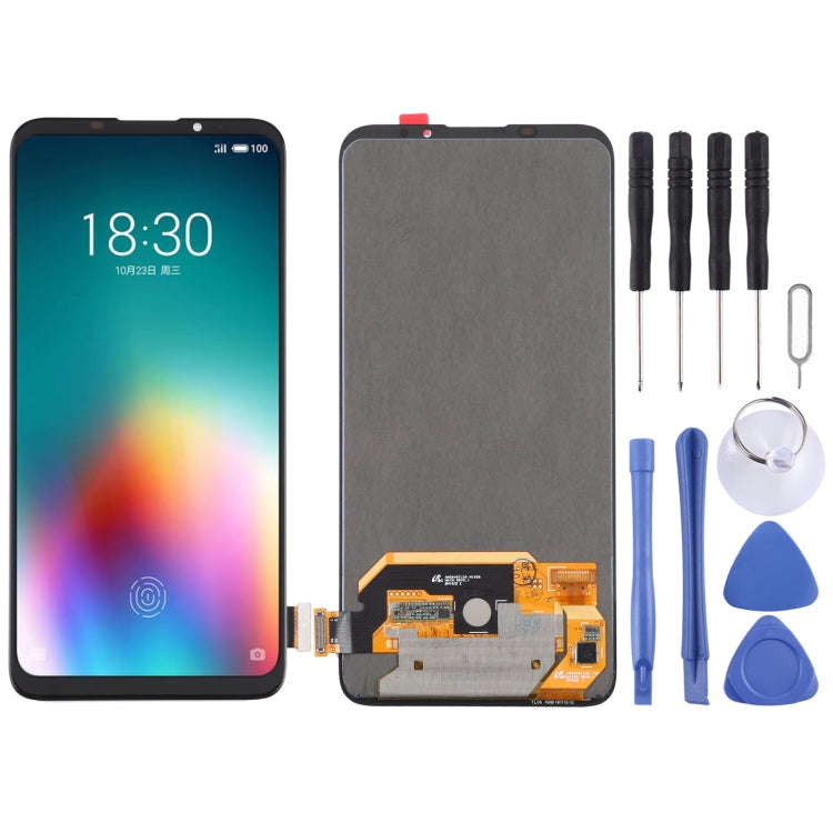 Original OLED Material LCD Screen and Digitizer Full Assembly For Meizu 16T, For Meizu 16T(OLED M...