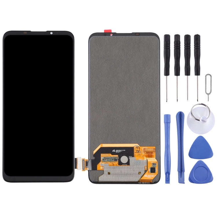 Original OLED Material LCD Screen and Digitizer Full Assembly For Meizu 16T, For Meizu 16T(OLED M...