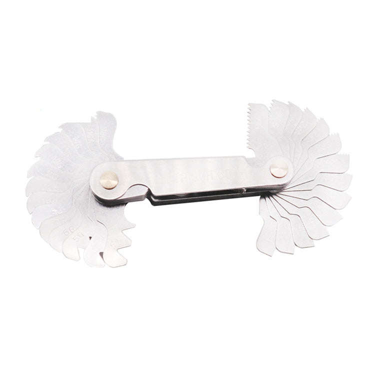 52 PCS Metric 60 Degrees +British 55 Degrees CR Stainless Steel Thread Gauge, 52 PCS Thread Gauge