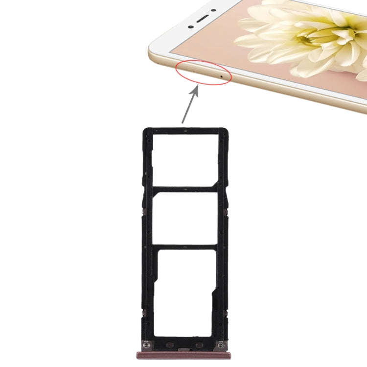 2 SIM Card Tray + Micro SD Card Tray for Xiaomi Redmi Note 5A, Redmi Note 5A, For Xiaomi Redmi No...