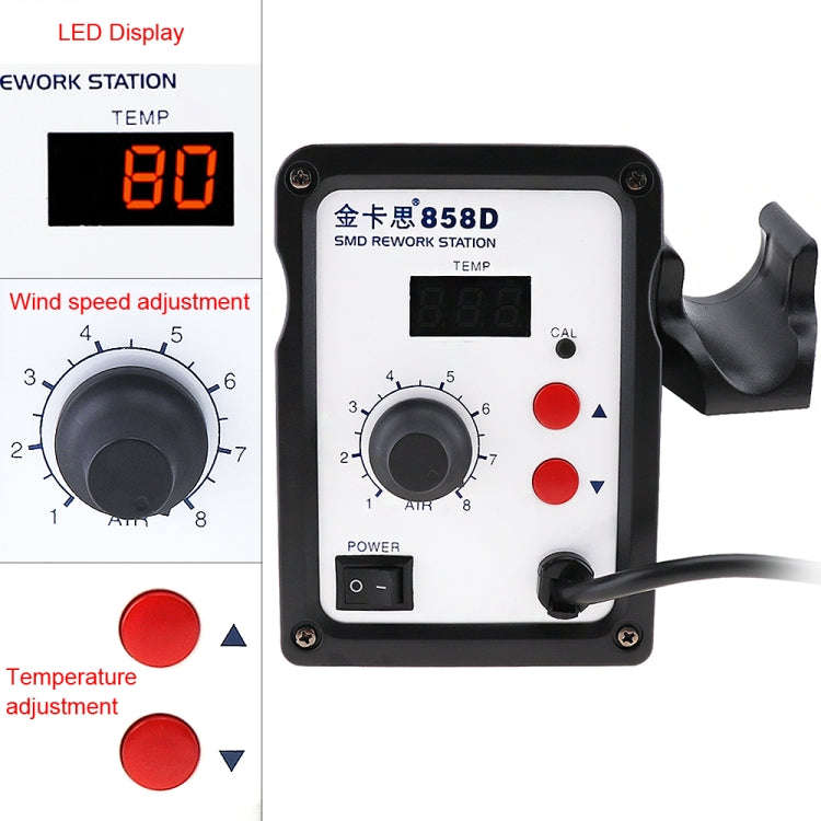 Kaisi K-858D SMD Hot-Air Soldering Station LED Digital Display Support Controllable Temperature f...