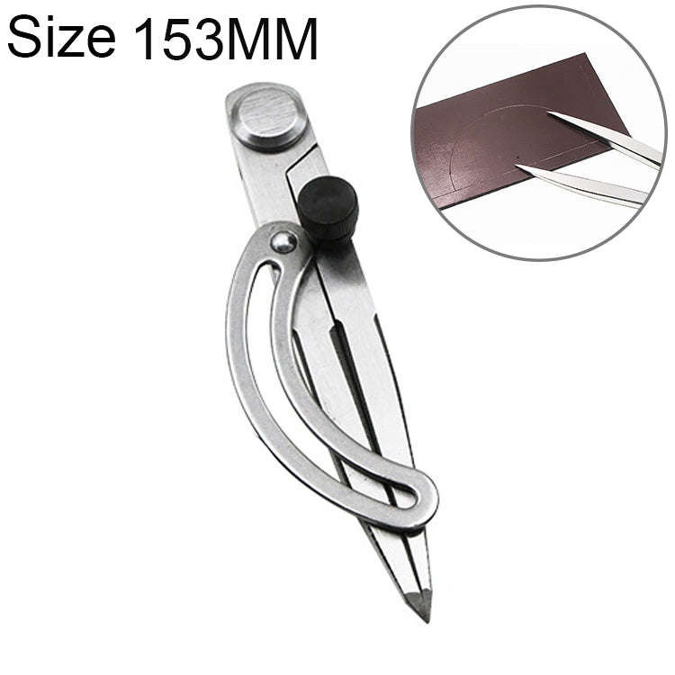 Carbon Steel Head Spacing Gauge Compasses Industrial Leather Side Liner Tool, Length: 153mm, Leng...
