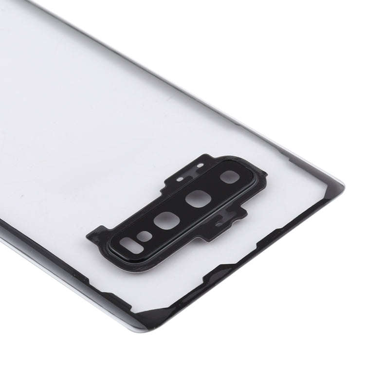 For Samsung Galaxy S10+ SM-G9750 G975F Transparent Battery Back Cover with Camera Lens Frame, For...