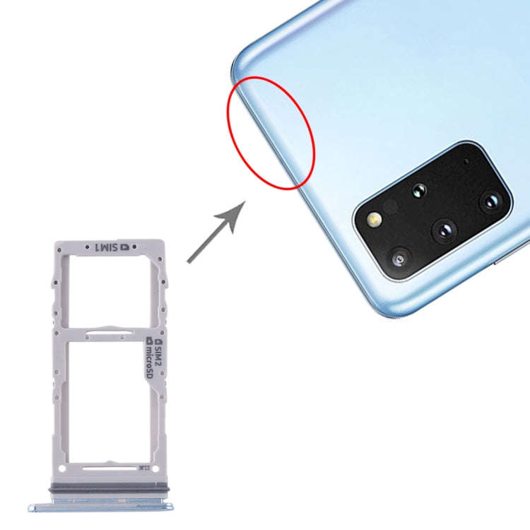 For Samsung Galaxy S20+ / Galaxy S20 Ultra SIM Card Tray + SIM Card Tray / Micro SD Card Tray, Fo...