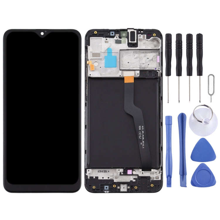 LCD Screen and Digitizer Full Assembly With Frame for Samsung Galaxy A10 / SM-A105F (Single Card ...