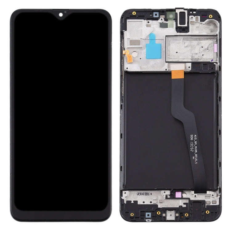 LCD Screen and Digitizer Full Assembly With Frame for Samsung Galaxy A10 / SM-A105F (Single Card ...