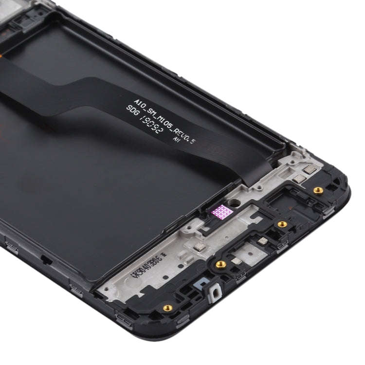LCD Screen and Digitizer Full Assembly With Frame for Samsung Galaxy A10 / SM-A105F (Single Card ...