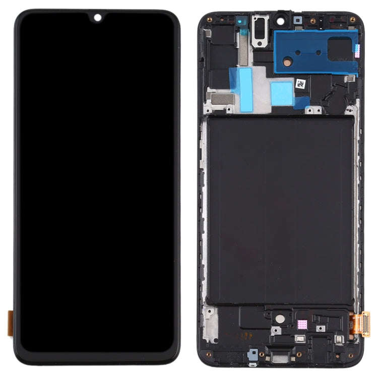 TFT Material LCD Screen and Digitizer Full Assembly With Frame for Samsung Galaxy A70  (Not Suppo...