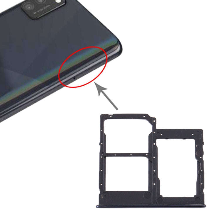 For Samsung Galaxy A41 / A415 SIM Card Tray + SIM Card Tray + Micro SD Card Tray, For Samsung Gal...