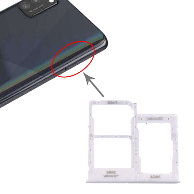 For Samsung Galaxy A41 / A415 SIM Card Tray + SIM Card Tray + Micro SD Card Tray, For Samsung Gal...