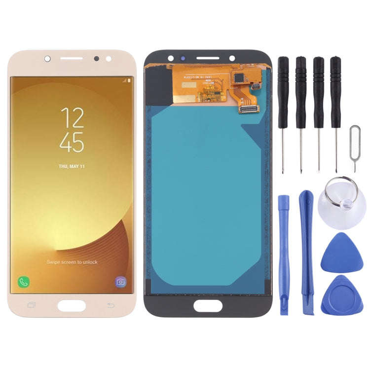 TFT Material LCD Screen and Digitizer Full Assembly for Galaxy J7 (2017) / J7 Pro / J730F/DS, J73...